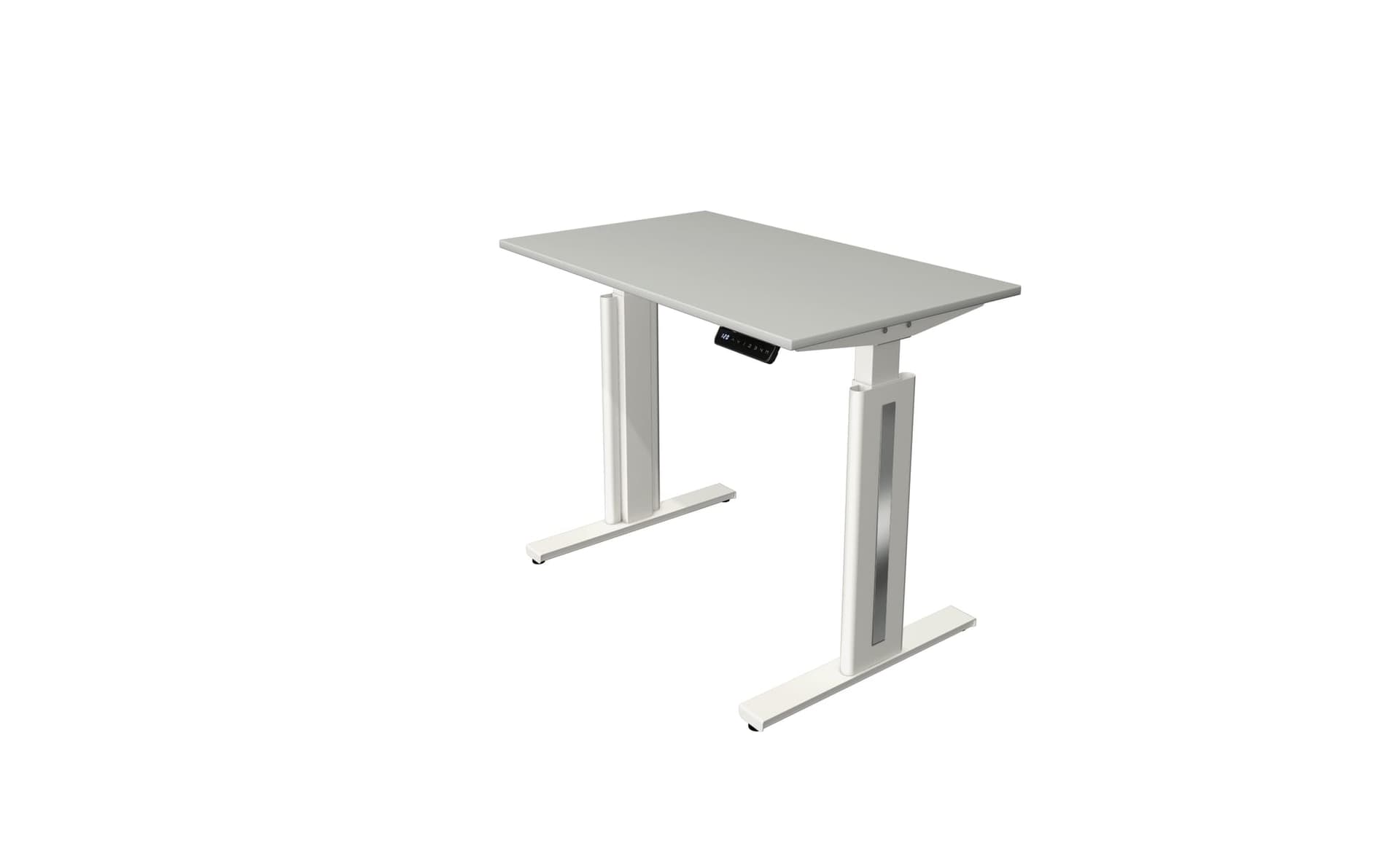Steh-/Sitztisch Move 3 fresh – 100 × 60 cm · Weiß · Lichtgrau – Bild 1 von 8