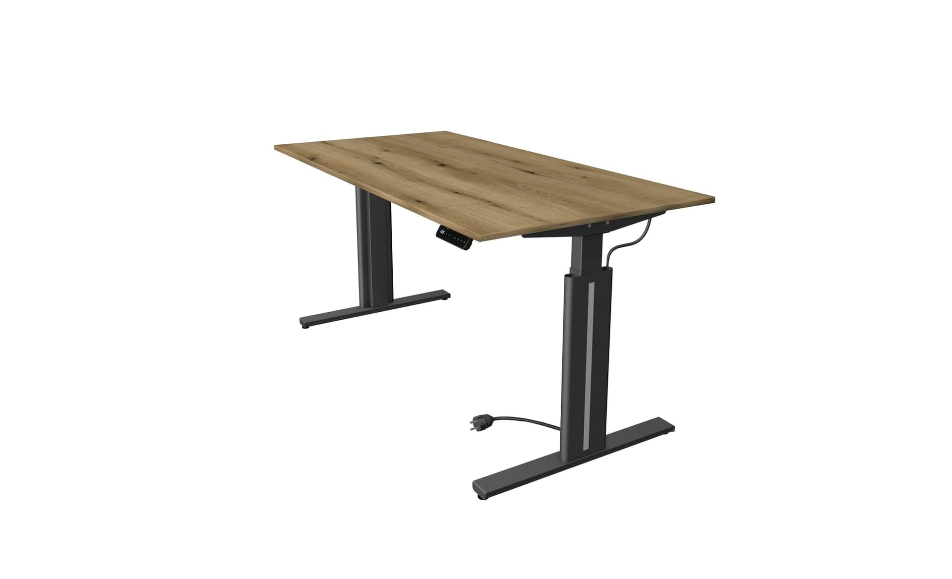 Steh-/Sitztisch Move 3 elegant – 160 × 80 cm · Asteiche · Anthrazit – Bild 1 von 57