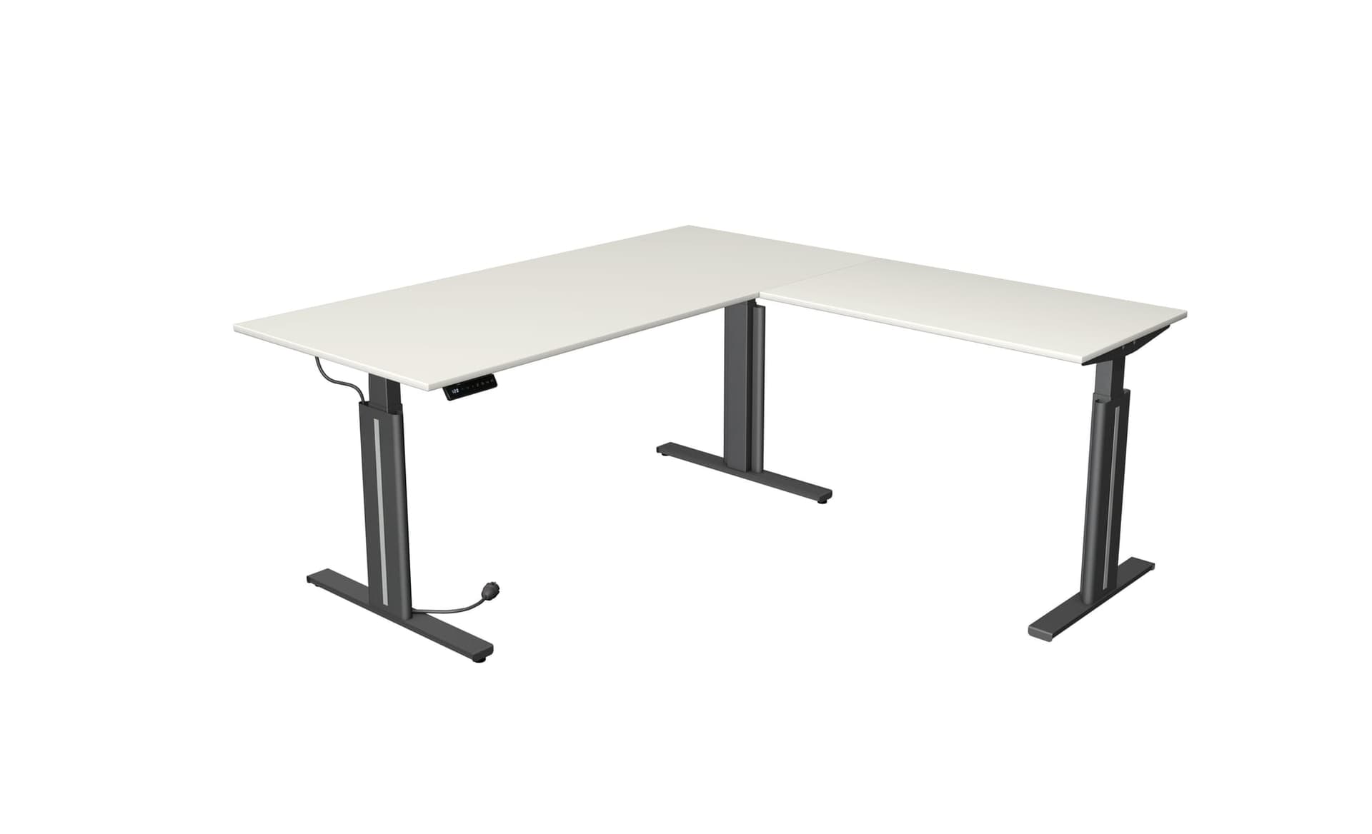Steh-/Sitztisch mit Anbauelement Move 3 elegant